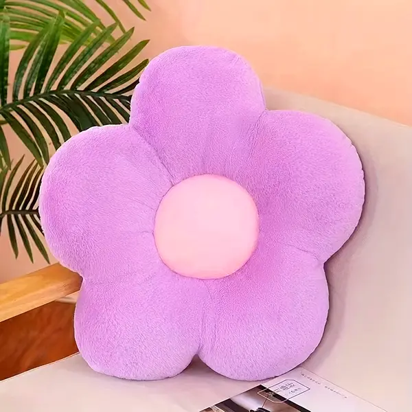 DYHOME 2Pcs Purple Flower Shaped Pillow, Cute And Comfortable Floor Pillow And Cushion, For Sofa, Couch, Bedroom Decor Christmas Halloween Gift