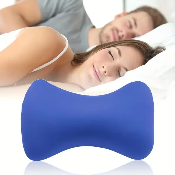 1pc Mini Cushion Microbead Back Sofa Cushion Bone Shape Roll Throw Cozy Pillow Travel Home Office Sleep Neck Support Pillow