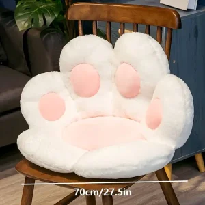 Bear Paw Seat Cushion, Long Sitting Cushion, Integrated Thickened Chair Bedroom Sofa Cushion Foot Cushion Waist Support Backrest Halloween, Christmas Gift